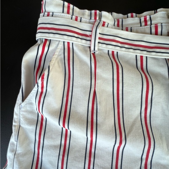 Express Womens Jean Shorts Shortie Extreme High Rise Stripe Size:18 - Picture 6 of 14